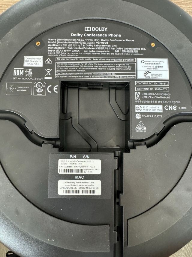 Dolby VCP9000 Teléfono para Conferencias