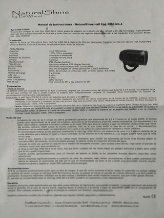 Luz delantera Natural Shine Ng4