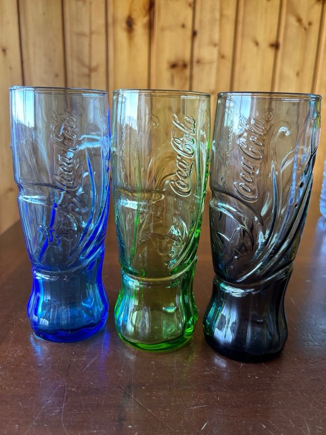 Set di 3 bicchieri Coca Cola nuovi