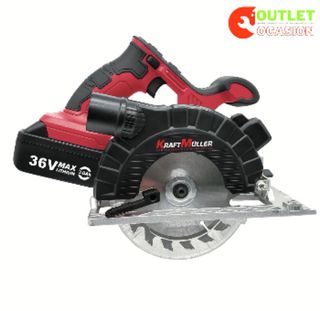 Sierra circular inalámbrica 36V 2 paterias