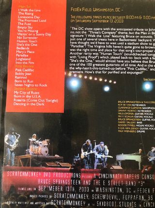 Bruce Springsteen & E street band Washington 2003