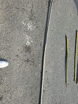 Palo trovato in un fosso