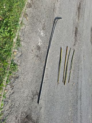 Palo trovato in un fosso