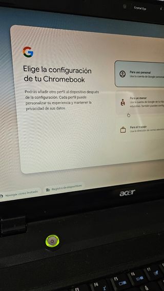 Portatil Acer Antiguo con ChromeOS Flex