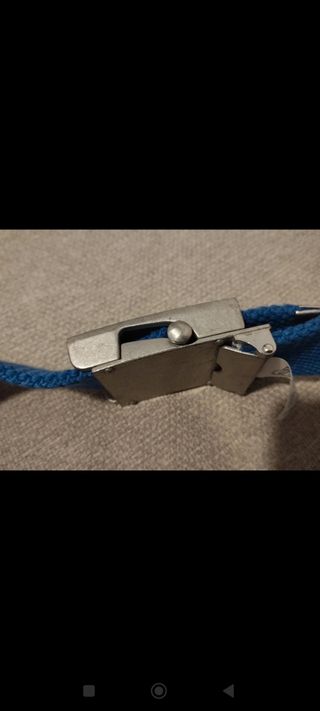 Correa azul hombre