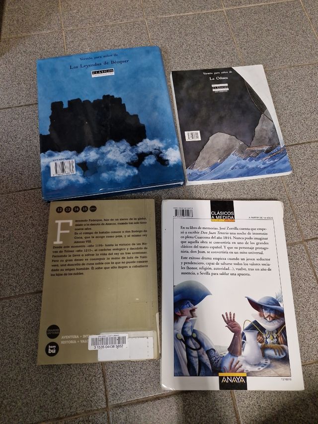 4 libros lectura escolar