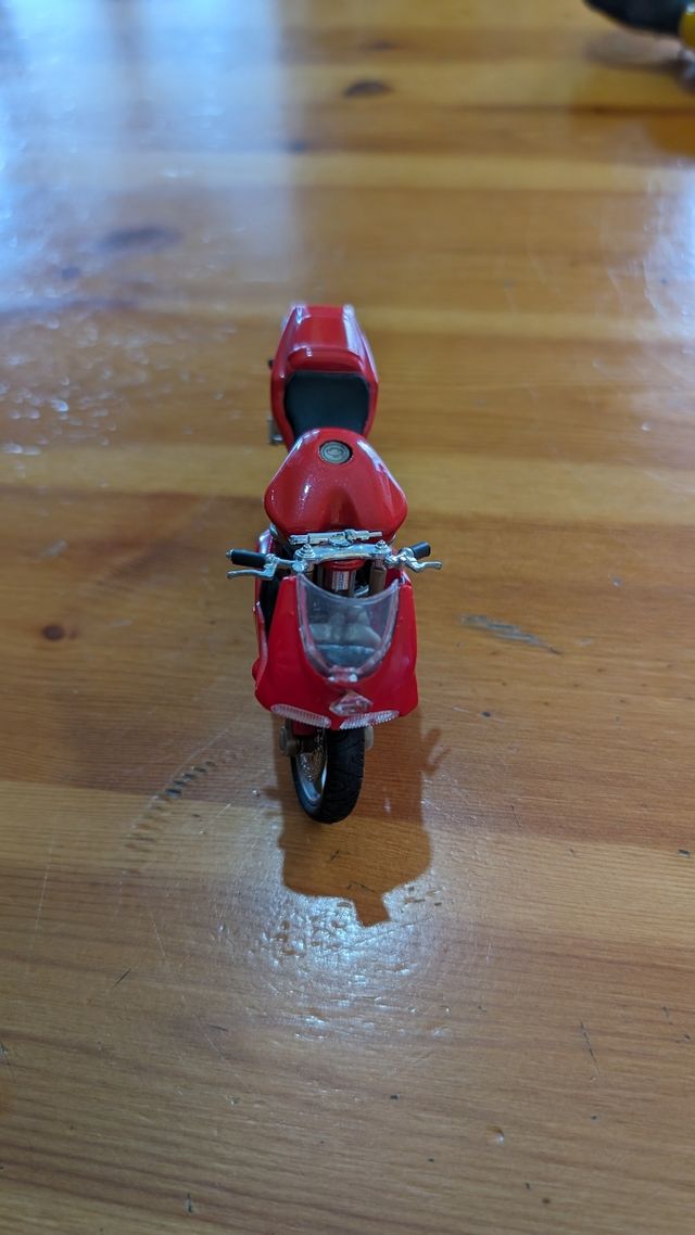 Modellino Moto Ducati 996, rossa, usato