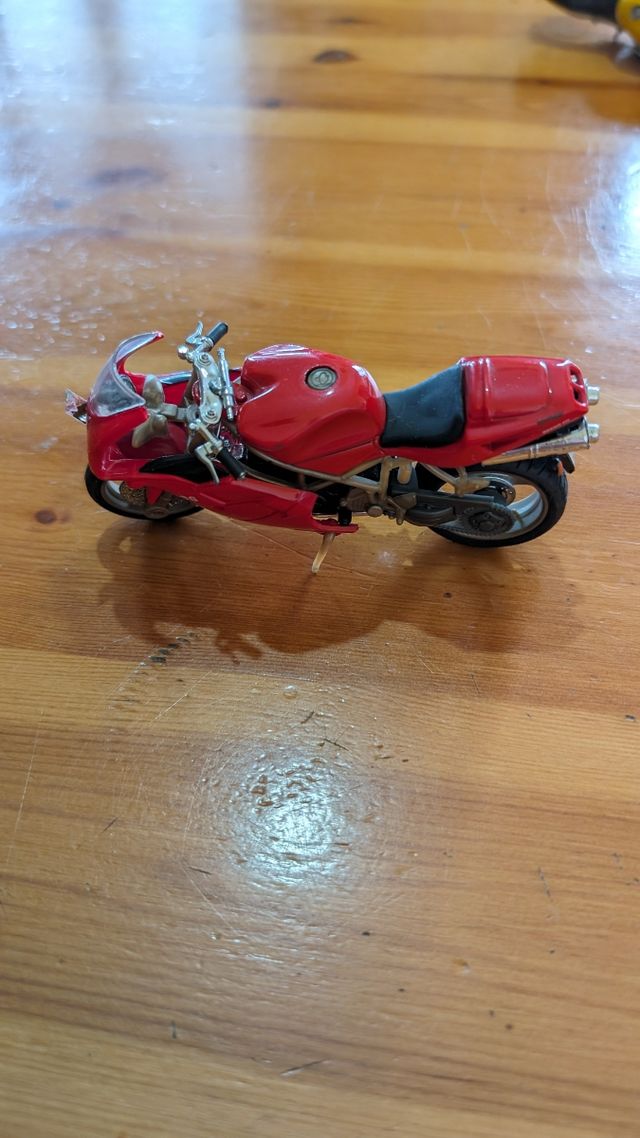 Modellino Moto Ducati 996, rossa, usato