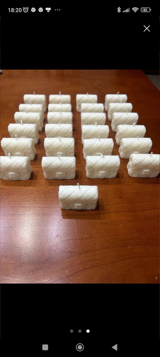 Blocco di 25 candele con logo 