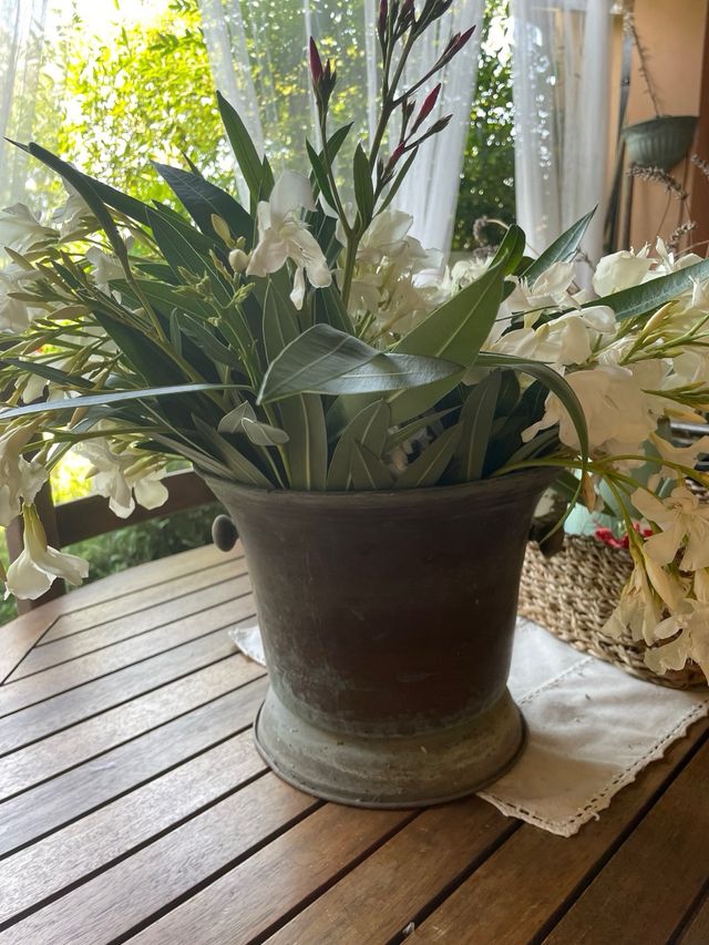 Vaso cachepot in rame vintage 