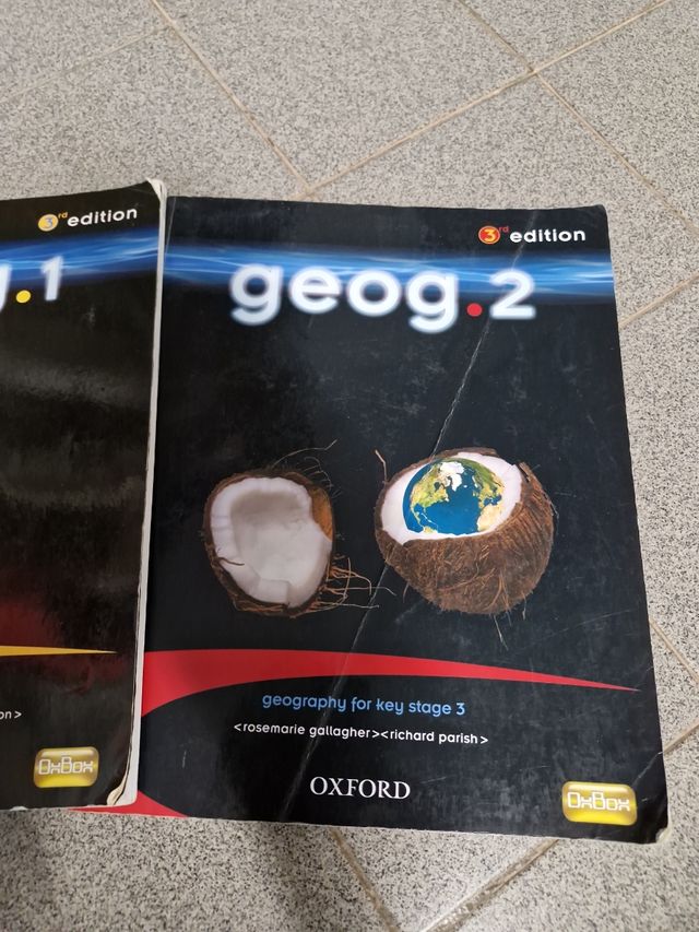 Libros geografía 1 y 2 oxford