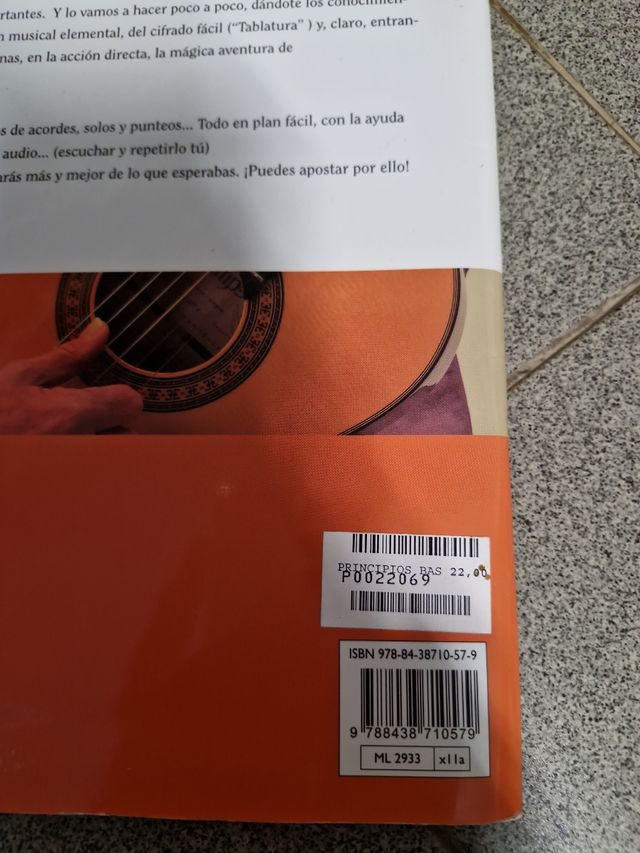 Libro principios básicos de guitarra