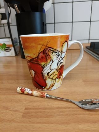 Tazza Brontolo Disney con Cucchiaino 