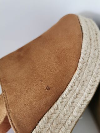 Alpargatas con tacon N°41.