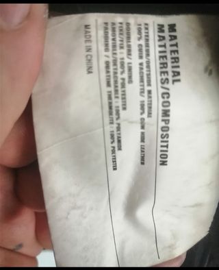 Cazadora cuero auténtico racing motociclismo Medid