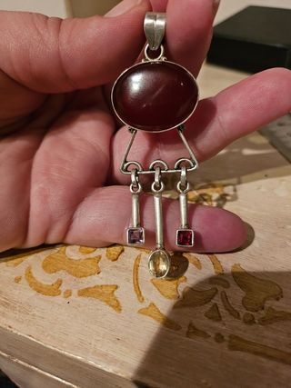 Colgante plata 925 y gemas 💎 