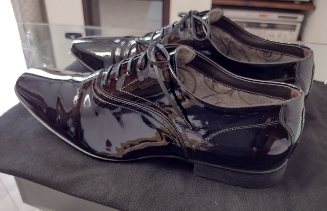 Scarpe uomo "Corvari" pelle vernice nera