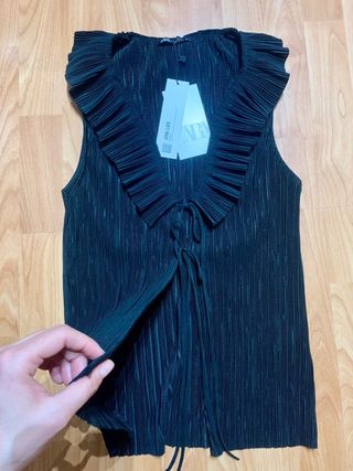 Blusa chaleco Zara