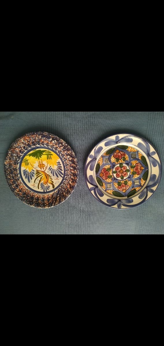 Platos decorativos de ceramica