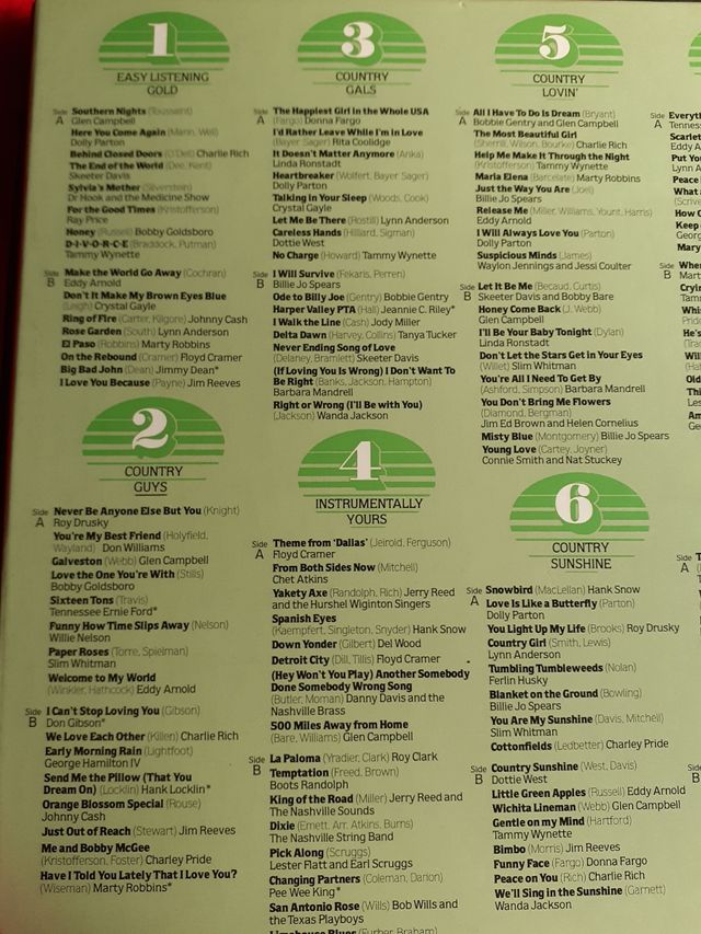 Caja 9 vinilos Country