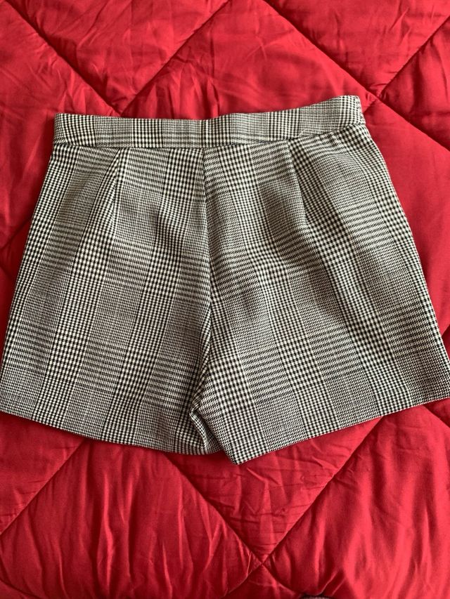 Short Zara cuadro gales 