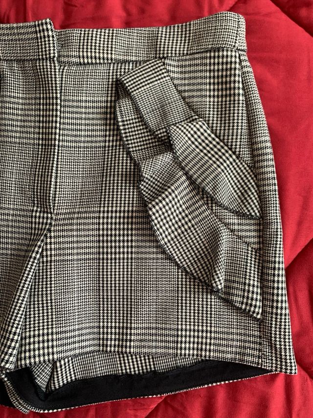 Short Zara cuadro gales 