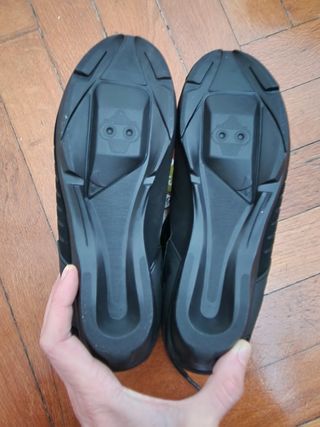 Scarpe bici corsa nere nuove BTwin