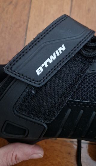 Scarpe bici corsa nere nuove BTwin