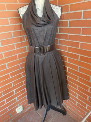 VESTIDO DE LINO DE ZARA 