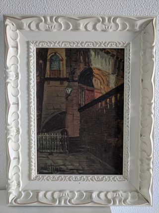 Cuadro oleo Villafinez (padre)