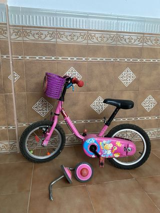 bici de niña rosa