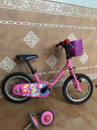 bici de niña rosa