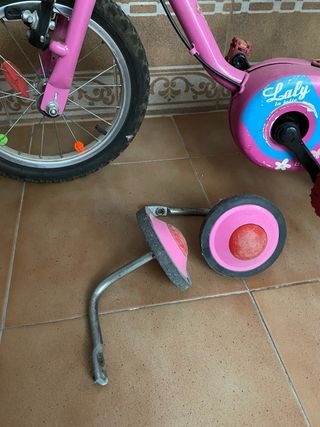 bici de niña rosa