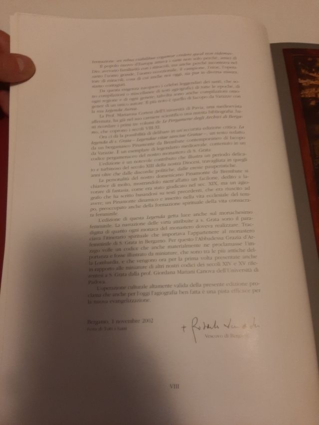 il legendario di Santa Grata