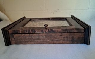 Armario cuelga llaves, madera natural.