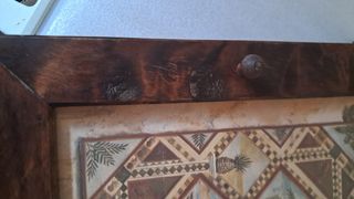 Armario cuelga llaves, madera natural.