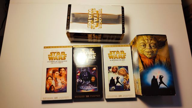 Trilogía ORIGINAL Star Wars VHS