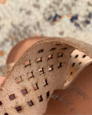 Sandalias de tacon doradas T 39