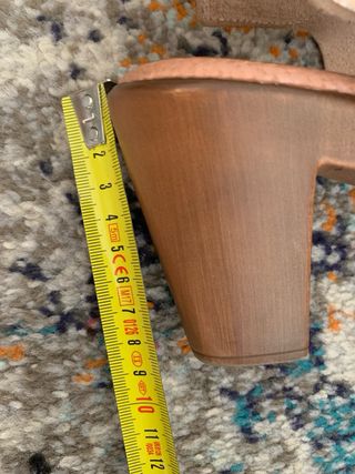 Sandalias de tacon doradas T 39