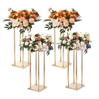  Portafiori Cubico Colonna 4 Pezzi Matrimonio Vaso