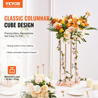  Portafiori Cubico Colonna 4 Pezzi Matrimonio Vaso