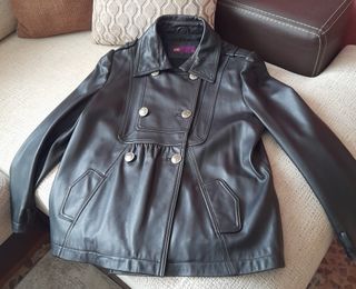 Cazadora cuero mujer