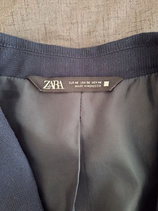 Blazer/chaqueta/americana Zara azul hombre 46