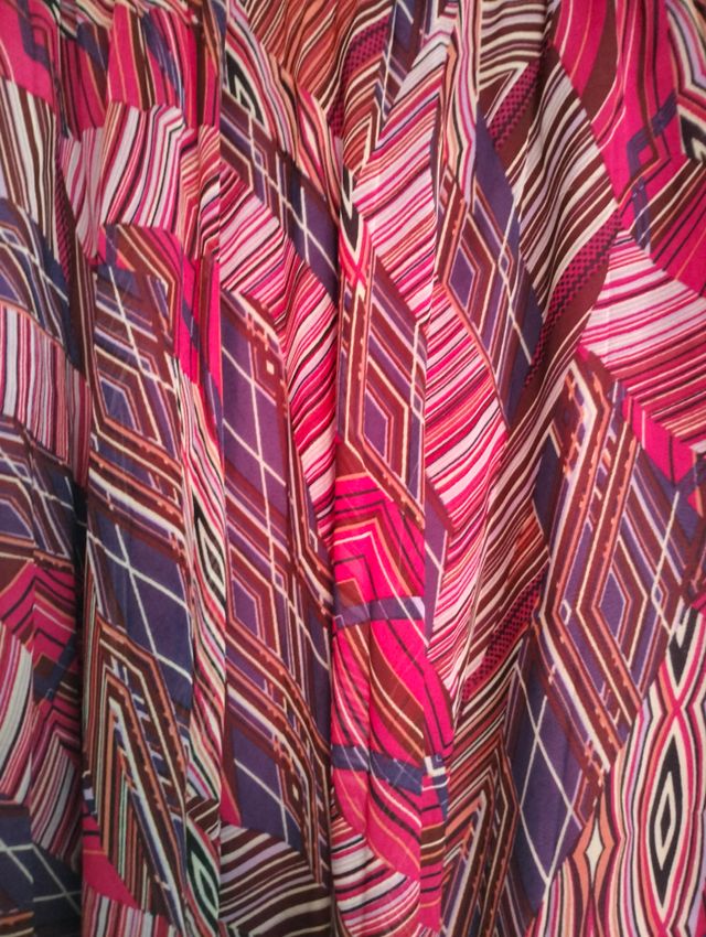 Vestido estampado geométrico