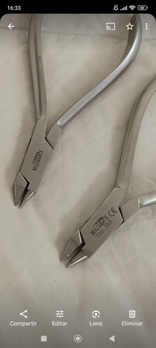Alicates de odontología para ortodoncia y prótesis