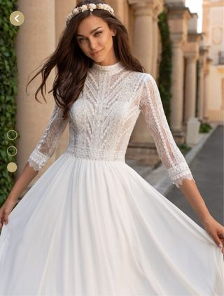 vestido de novia (pronovias, modelo mimosa)