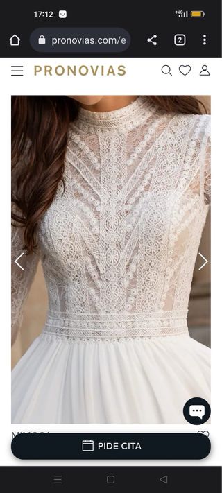 vestido de novia (pronovias, modelo mimosa)