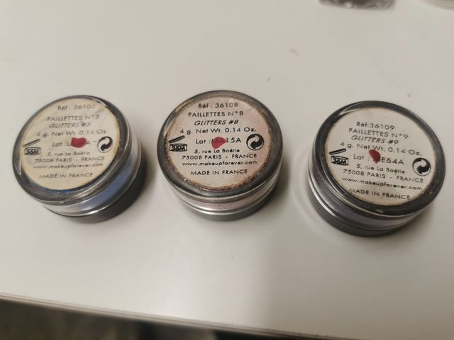 Purpurinas maquillaje Make up forever