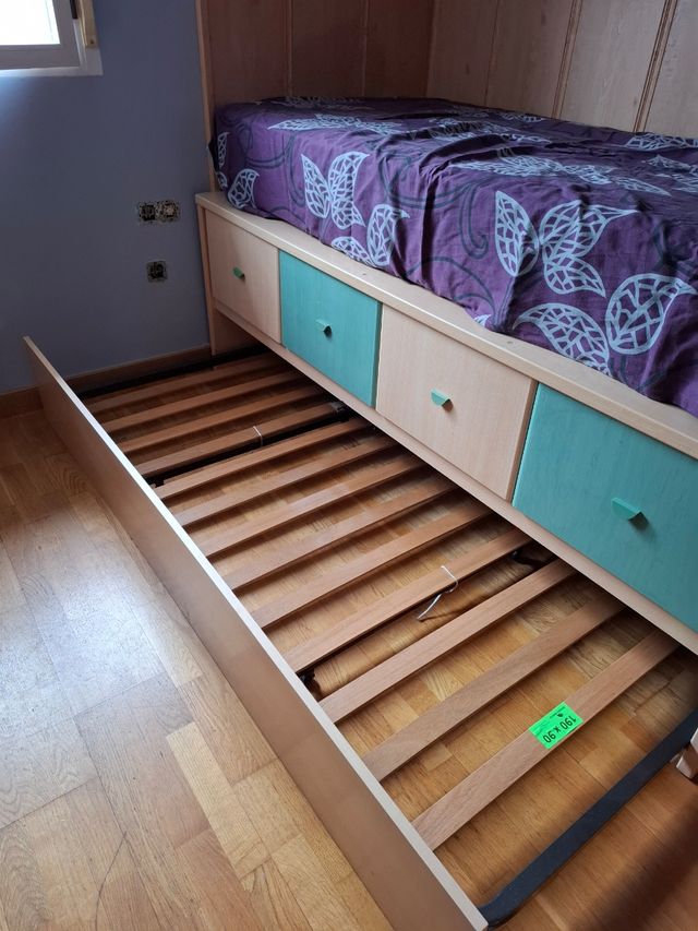 Cama nido con cajones