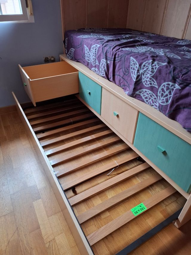 Cama nido con cajones